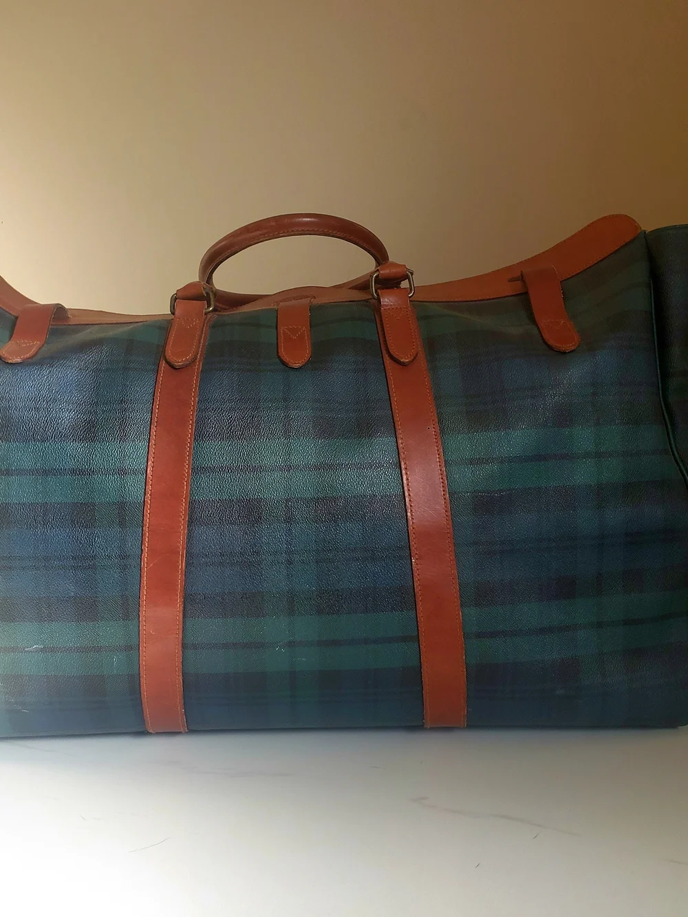 Vintage Polo Ralph Lauren Cult Collector Blackwatch Plaid Week-Away Duffel